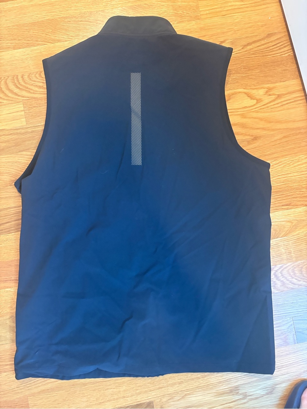 Under Armour Black Sleeveless Training Vest with Reflective Back Stripe